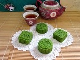 Pandan Black Sesame Snow Skin Mooncakes ~ 2013