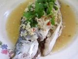 Steamed Fish in Garlic Lime Sauce