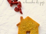 Biscotti con farina di ceci, mandorle e bacche di goji