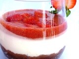 Cheese cake nel bicchiere con la Stevia