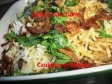 Cauliflower biryani