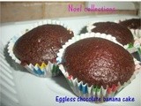 Eggless chocolate banana cake