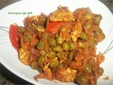 Green peas egg chilli