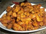 Koorka (chinese potato) stir fry/Giveaway win