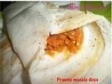 Prawns Masala Dosa