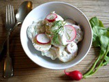 Potato Salad with Radish, Dill and Lemon - Guest Post with Bread and Milk and Blackberries