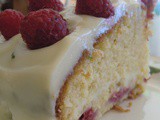 Raspberry and Lime Soured Cream Cake