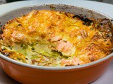 Clafoutis met prei, gerookte zalm en Gruyèrekaas