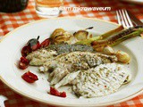 Gegrilde dorade met ladolemono saus