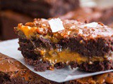 Gezouten karamel brownies