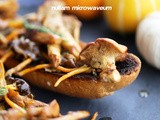 Herfst Bruschetta met Wilde Paddenstoelen