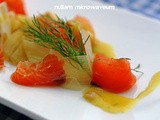 Home made Gravad Lax met gepickelde prei en hofmeestersaus