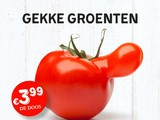 Lelijke groenten in primeur in de winkels van Delhaize