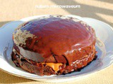 Luchtige chocoladecake gevuld met dulce de Leche