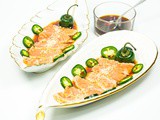 Tataki van zalm met