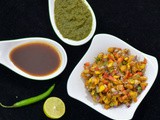 Air Fried Crispy Corn Chaat