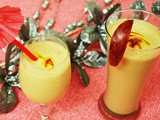 Apple Saffron Milk Shake