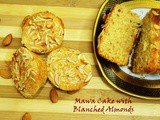 Eggless Mawa Cake With Blanched Almonds- Eggless Cakes