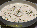 Instant Sponge Cake Rasmalai Recipe/ Vanilla Sponge Cake Rasmalai