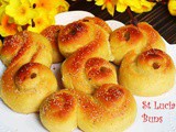 Swedish Eggless Lussekatter/ Saffron flavored St. Lucia Bun