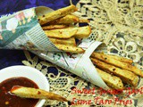 Sweet Ginger Garlic Lime Taro Fries With Garlic Chilli Sauce
