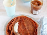 Crepe con farina di castagne e cacao alla crema di marroni