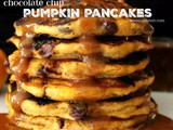 ~Chocolate Chip Pumpkin Pancakes…with Pumpkin Pie Syrup