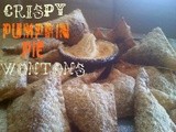 ~Crispy Pumpkin Pie Wontons