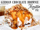 ~German Chocolate Brownie Mousse Pie