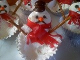~Melting Snowmen Cupcakes