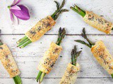 Asparagus puff pastry bundles