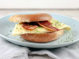 Bacon and egg bagel