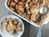 Banana bread pudding