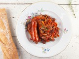 Beans with tomato and onion