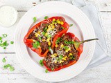 Beef stuffed peppers