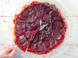 Beetroot tarte tatin