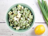 Broad bean and lemon salad