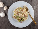 Chicken and cabbage risotto