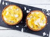 Coconut-mango tartelettes