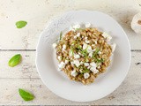 Eggplant and feta risotto