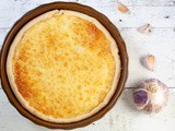 French garlic and pine nuts pie