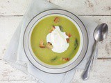 Green asparagus soup