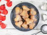 Heart shaped beignets