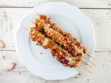 Honey mustard turkey skewers