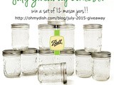 July 2015 giveaway contest - set of 12 glass preserving jars