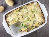 Leek and potato casserole