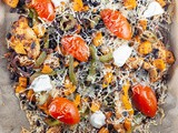 Mexican sweet potato and black bean casserole