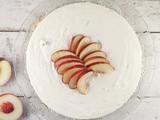 No bake peach cheesecake