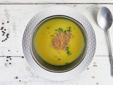 Patty pan squash and coconut soup