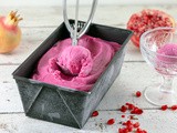 Pomegranate and citrus sorbet